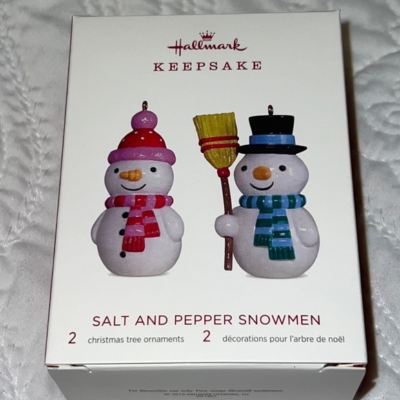 ♦️3/$15♦️NIB Hallmark Keepsake Ornament “Salt and Pepper Snowmen” - Picture 1 of 6